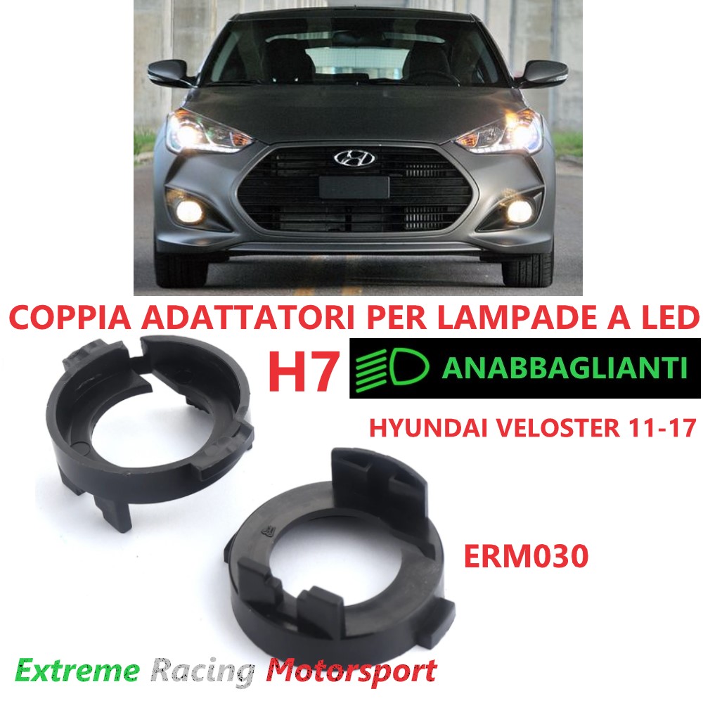 Xtreme Racing ERM030 Hyundai Veloster adattatori portalampade H7 LED