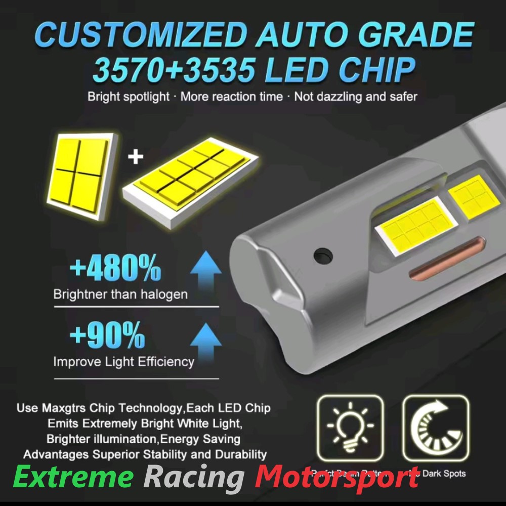 Xtreme Racing Lampadine LED Lampade Led DRL H15 Evo lampadine LED 6500K 24000 lumen CANBUS