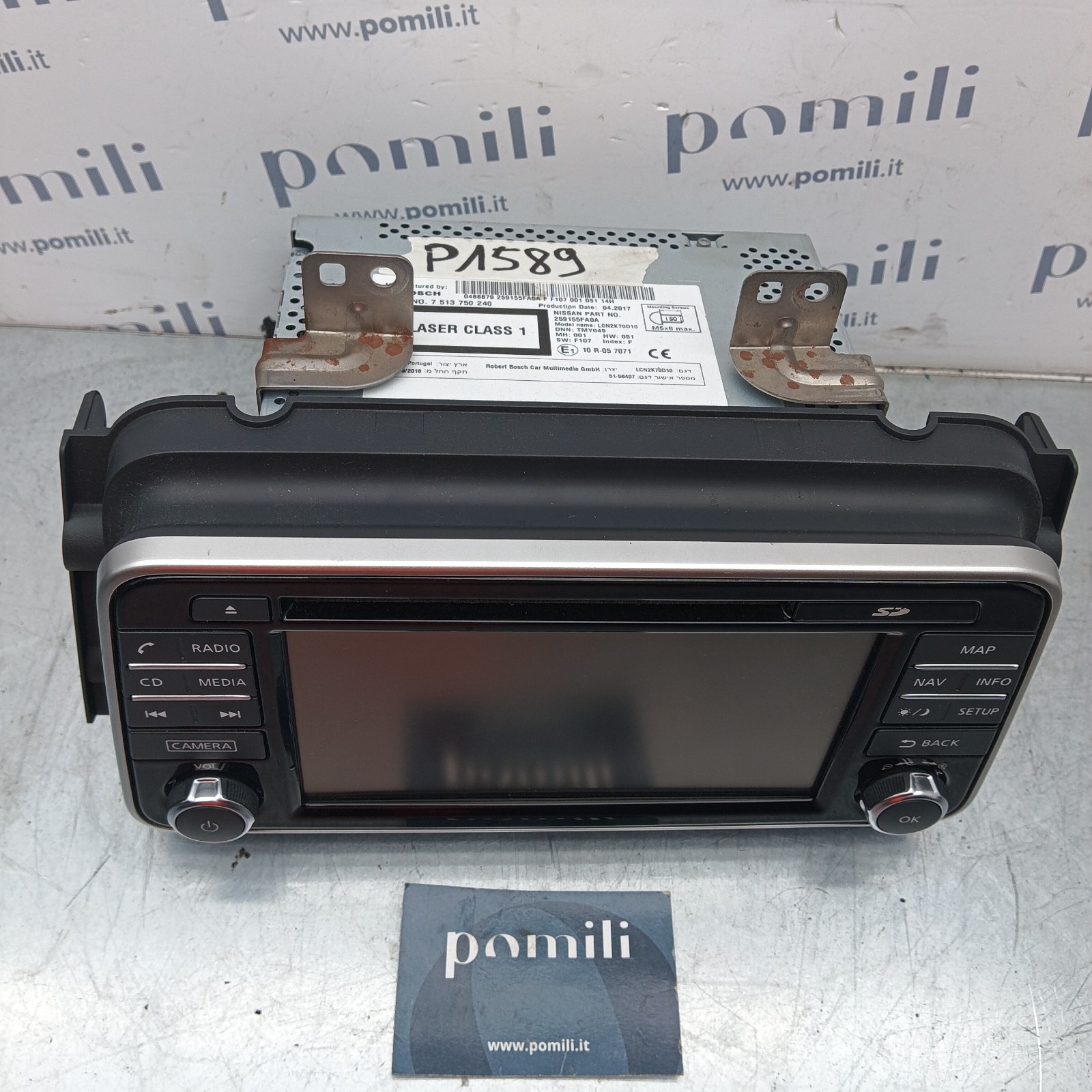 Pomili display infotainment Nissan Micra K14 259155FA0A usato