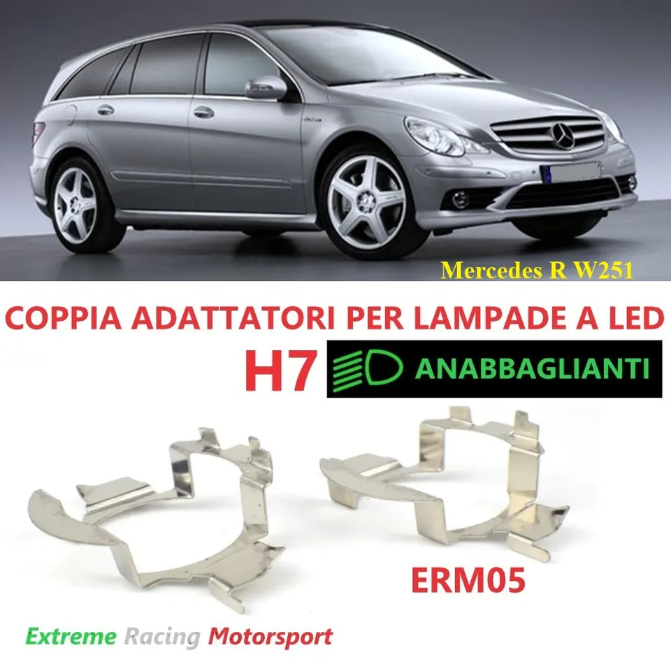 Xtreme Racing Accessori per Illuminazione LED ERM005 Mercedes R W251 05-13 adattatori H7