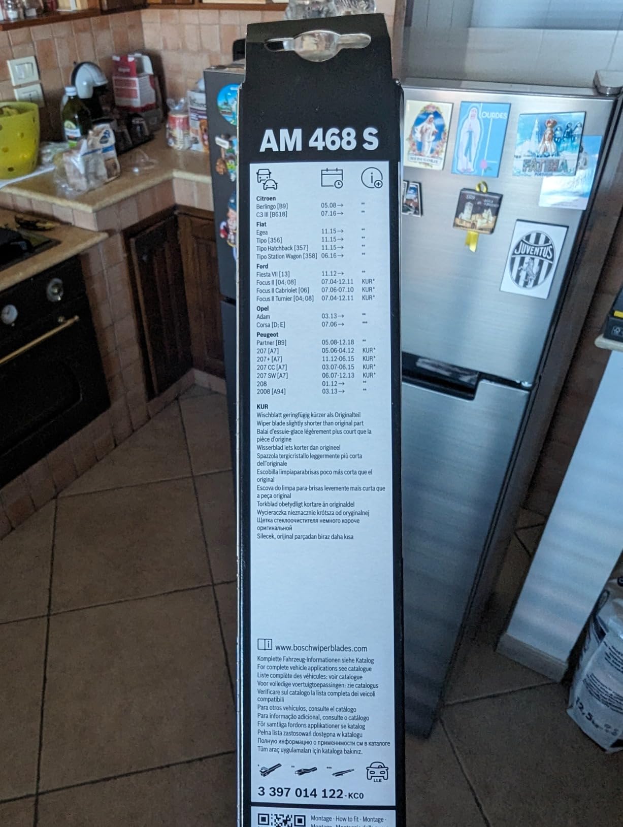 Bosch Spazzole tergicristallo AM468S 650/400 mm con spoiler