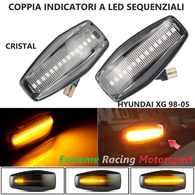 Xtreme Racing Indicatori di Direzione LED IDSQ Hyundai XG 98-05 dinamici 2 pezzi