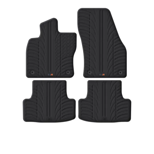 Travall Car Mats Skoda Karoq Tappetini auto 2017- in gomma