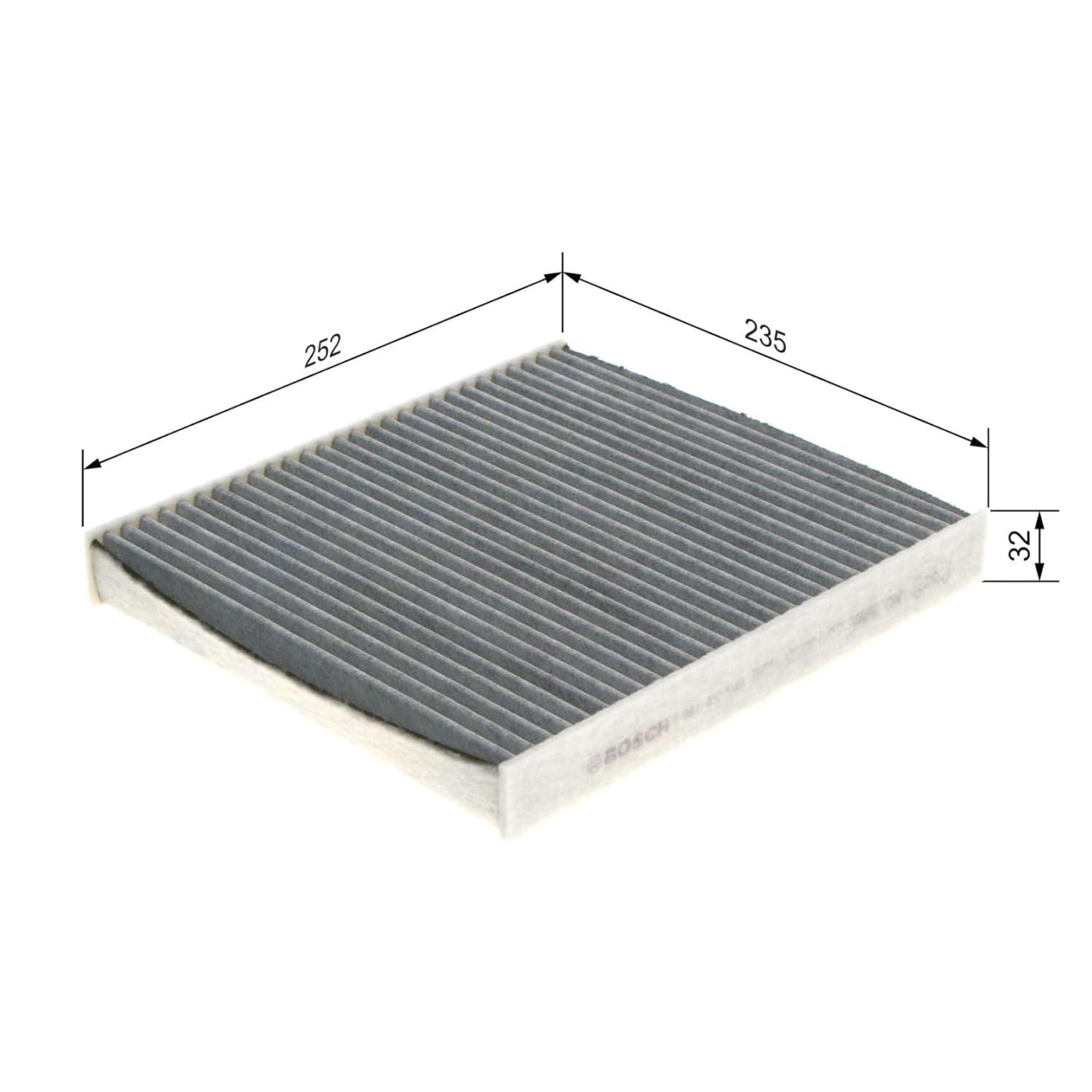 Bosch Filtri 1987432543 filtro abitacolo a carboni attivi 254 × 235 × 32 mm