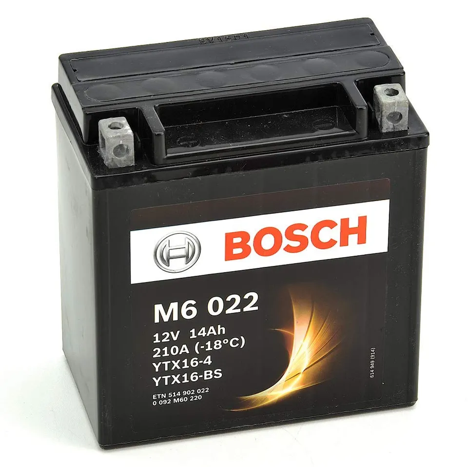 Bosch Batterie 0 092 M60 220 Moba M6022 batteria avviamento 12 V 14 Ah