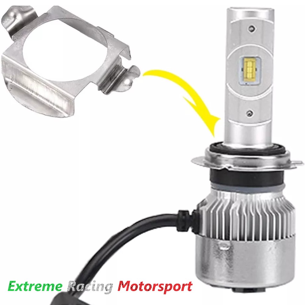 Xtreme Racing Accessori per Illuminazione LED Adattatori Portalampade a Led ERM004 H7 2 pz