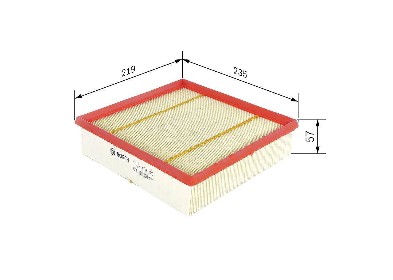 Bosch Filtri F026400379 filtro aria elemento 219×235×57 mm
