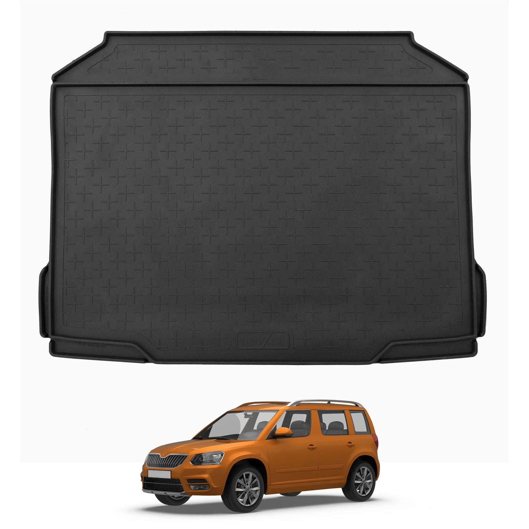 Travall Trunk Liners Skoda Yeti (2009-2017) tappetino bagagliaio gomma su misura