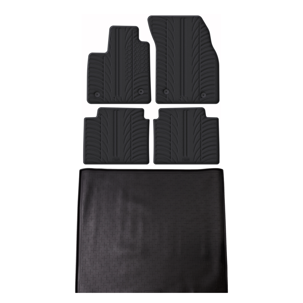 Travall Bundles Ford Focus 2015-2018 tappetini e vasca baule in gomma