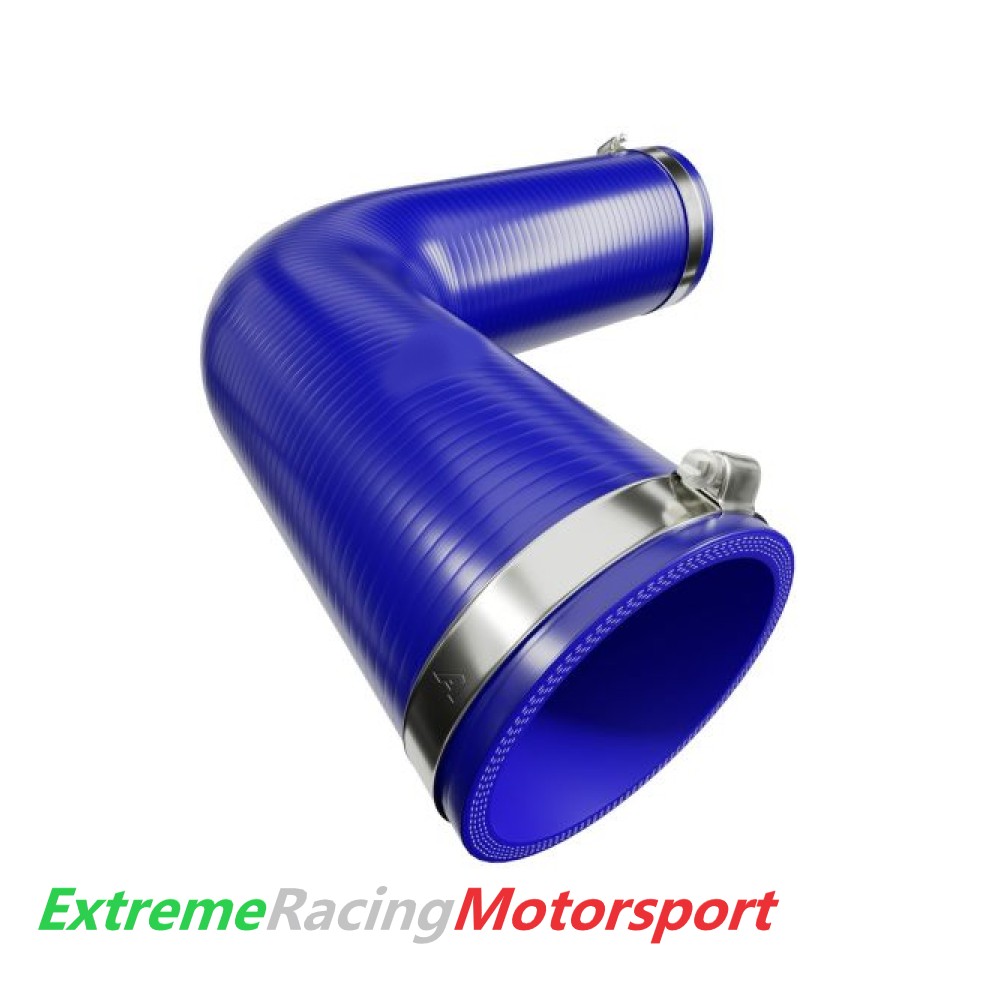 Xtreme Racing Impianto Carburante e Regolatori di Pressione curva siliconica 90° 60 mm blu