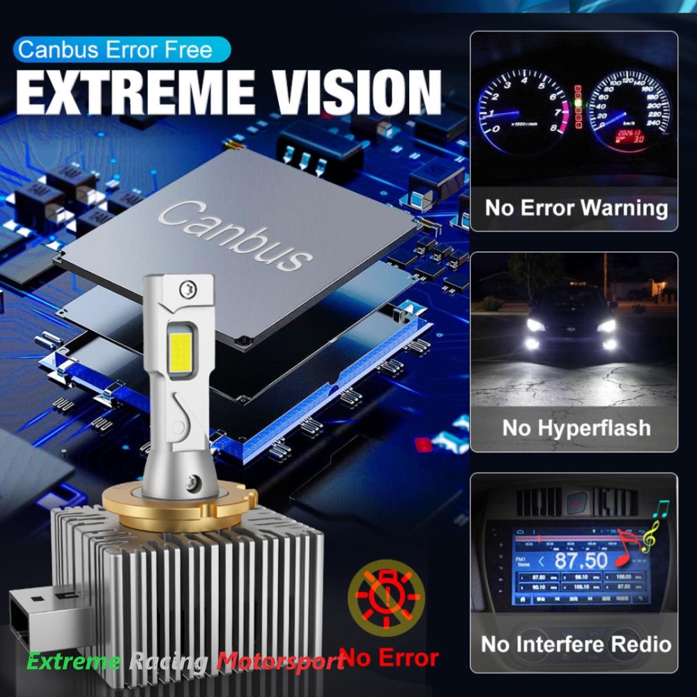 Xtreme Racing Kit Illuminazione LED DSeries R251/R301 D5S lampade LED 25K 5070 CSP coppia CANBUS