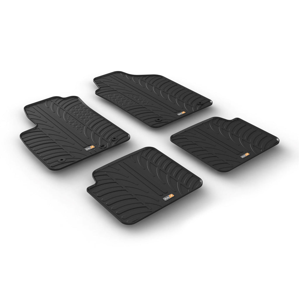 Travall Car Mats Fiat 500 tappetini auto in gomma 2007-2015