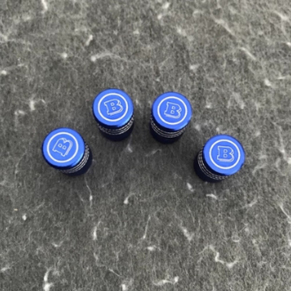 Xtreme Racing Tappini Coprivalvola Blu Brabus 4 pezzi in alluminio