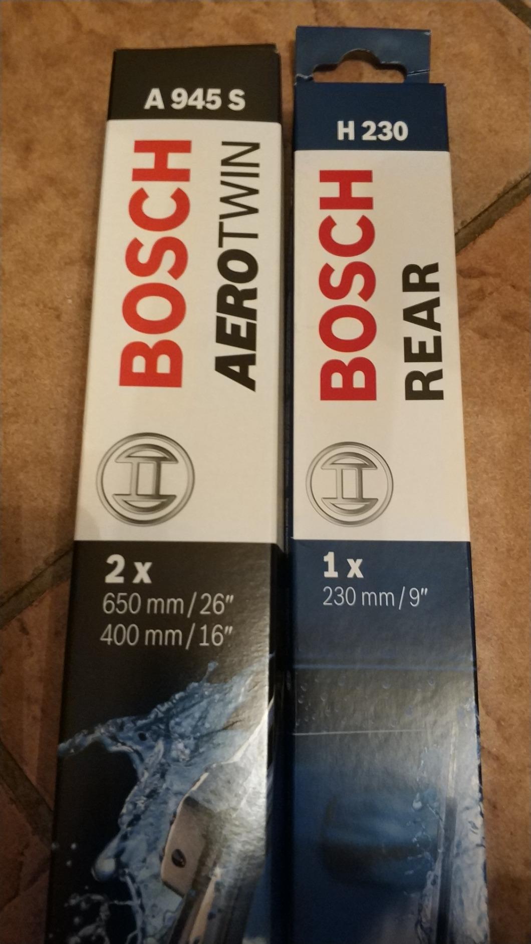 Bosch Spazzole tergicristallo Aerotwin A945S 650/400 mm confezione standard