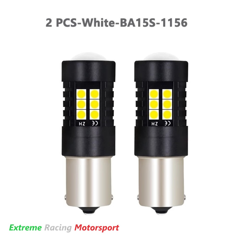 Xtreme Racing Lampadine LED Luci Targa BA15S P21W coppia bianca