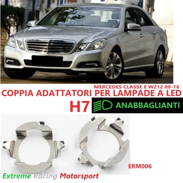 Xtreme Racing Accessori per Illuminazione LED ERM006 adattatori H7 Mercedes Classe E W212 coppia