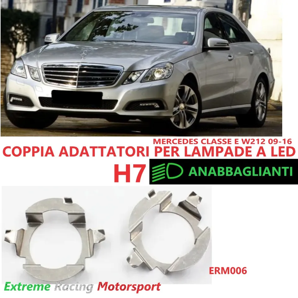 Xtreme Racing Accessori per Illuminazione LED ERM006 adattatori H7 Mercedes Classe E W212 coppia