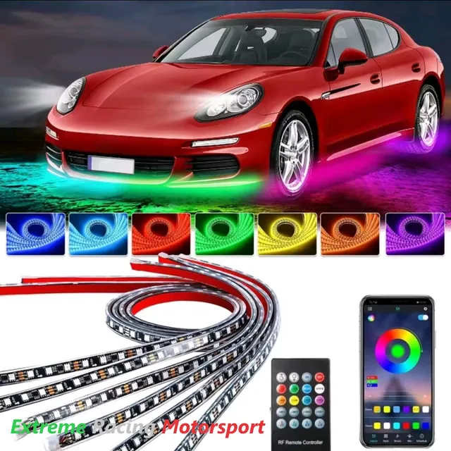 Xtreme Racing Kit Illuminazione LED Undercar Multicolor telecomando infrarossi