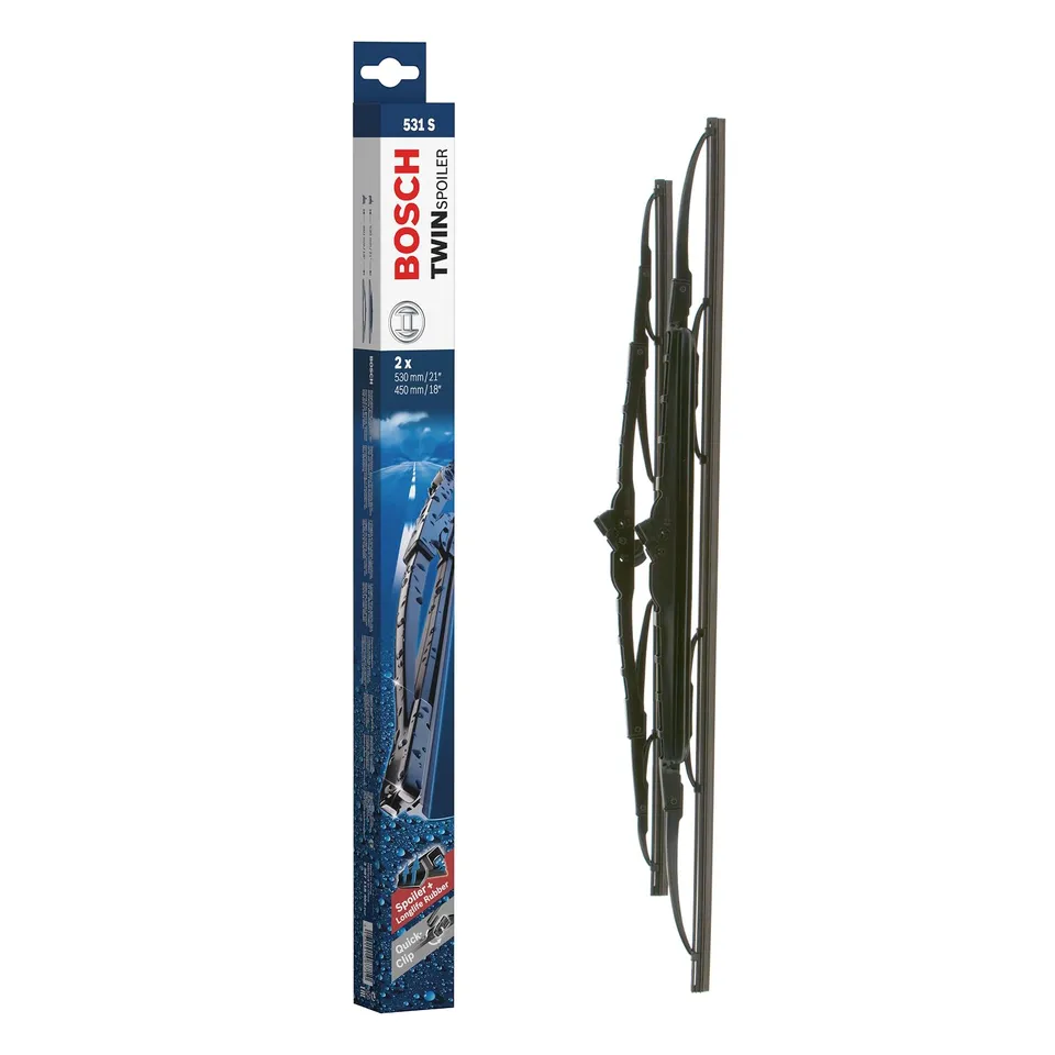 Bosch Twin 3397118403 spazzole tergicristallo con spoiler 530/450 mm