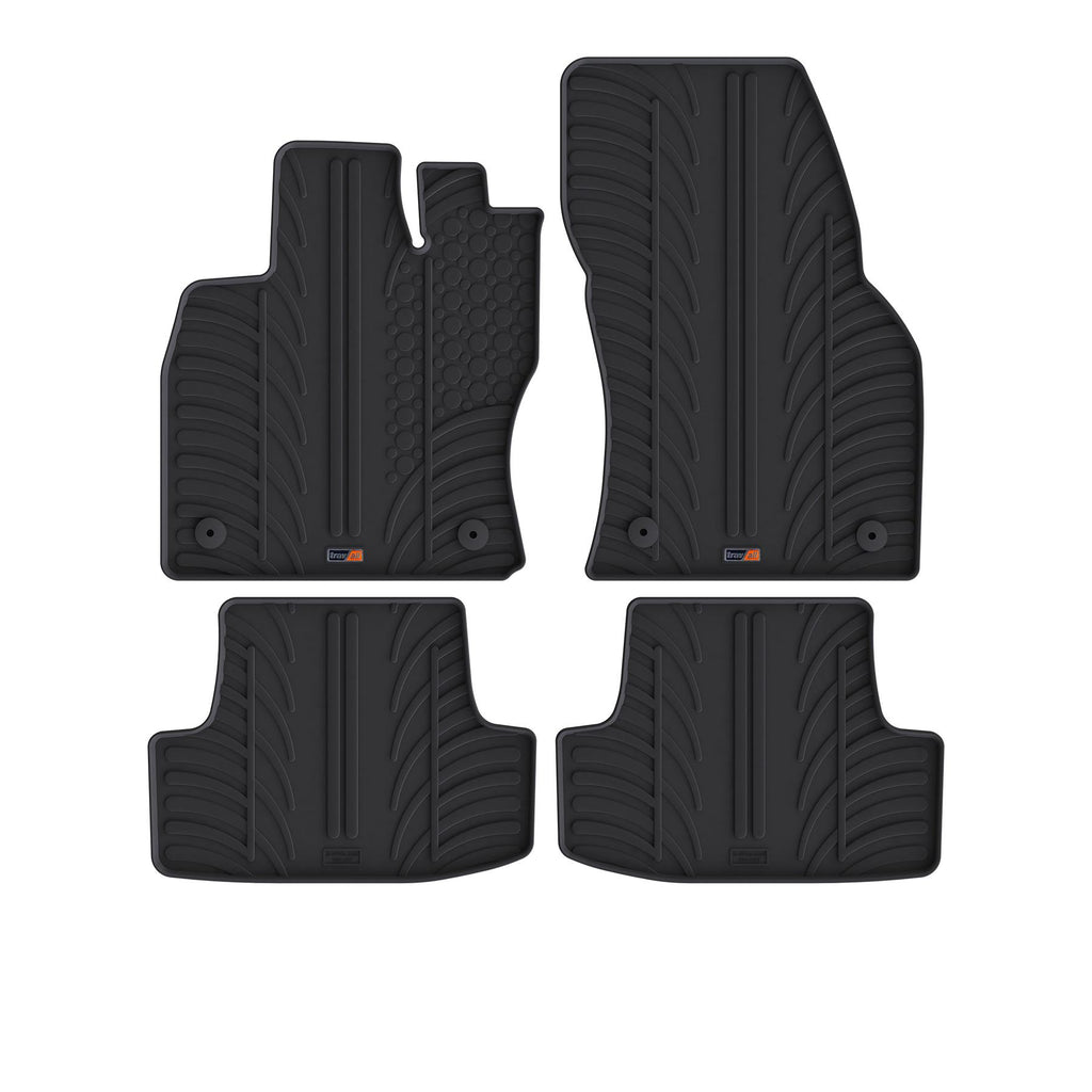 Travall Car Mats VW T-Roc Rubber tappetini 2017-2025 in gomma