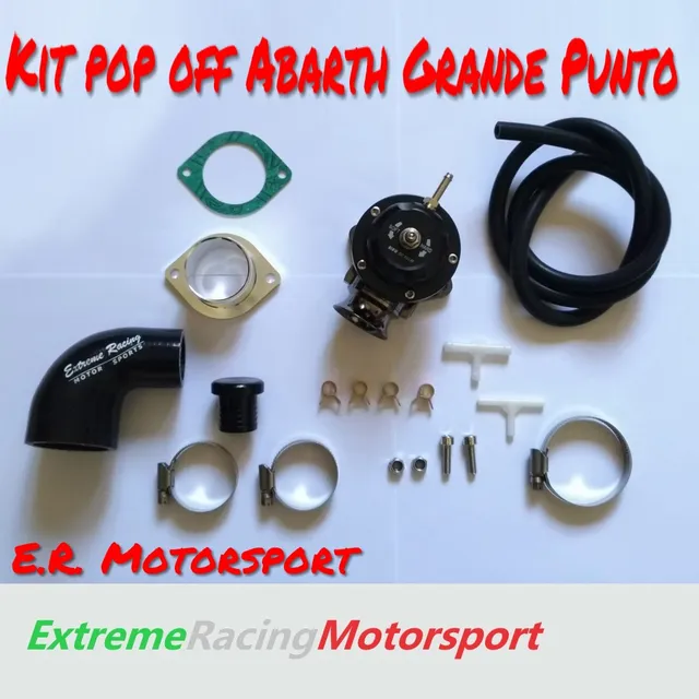 Xtreme Racing Impianto Carburante Kit completo valvola Pop Off ERM RS Abarth Grande Punto nera