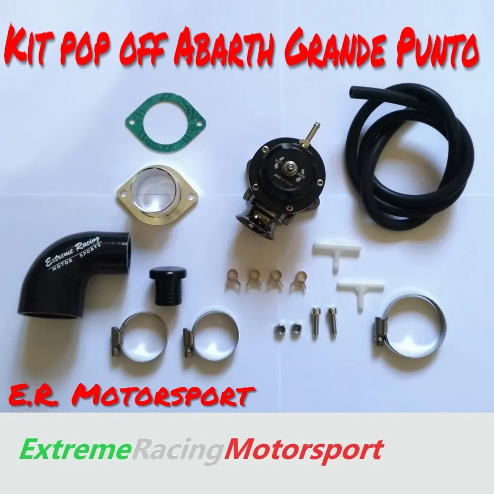 Xtreme Racing Impianto Carburante Kit completo valvola Pop Off ERM RS Abarth Grande Punto nera