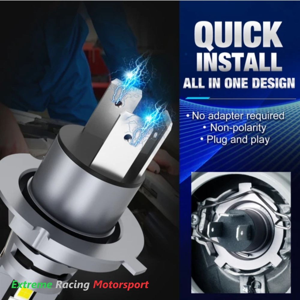 Xtreme Racing Lampadine LED ERM L4 CPS H4/H7 coppia 6500K