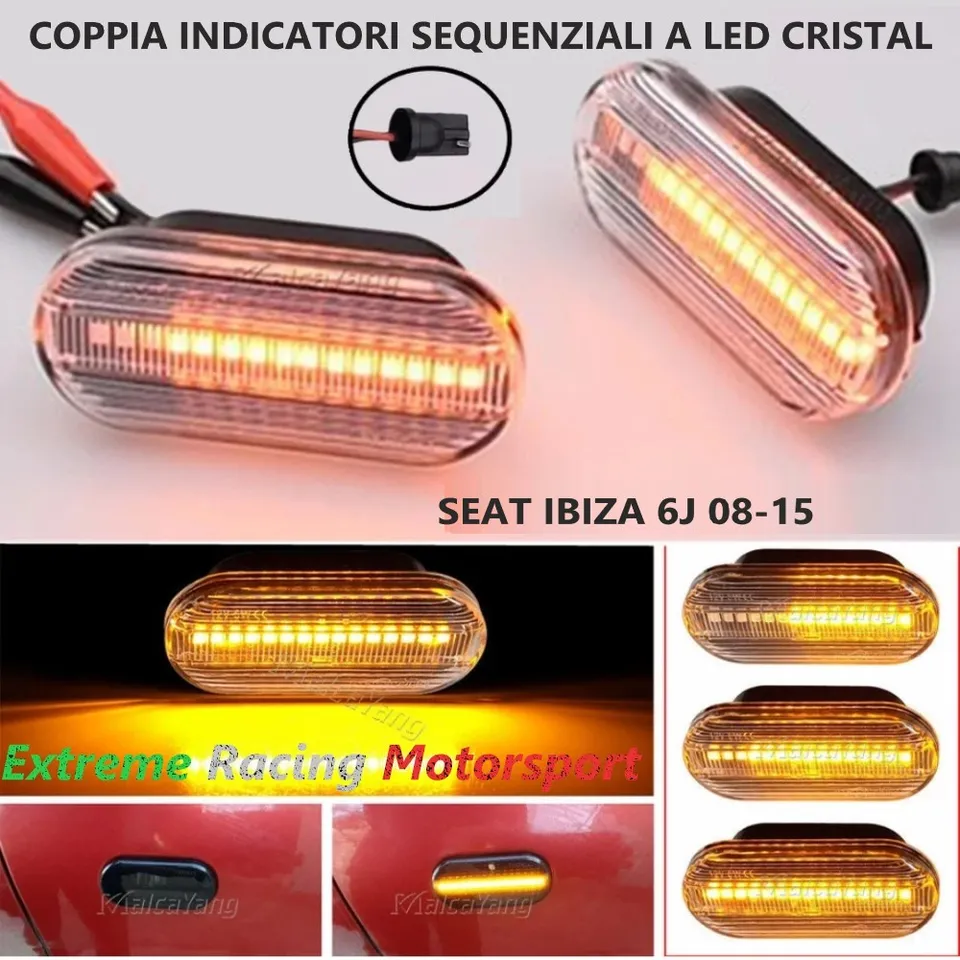 Xtreme Racing Indicatori di Direzione LED Seat Ibiza 6J 08-15 frecce fumé 2 pezzi