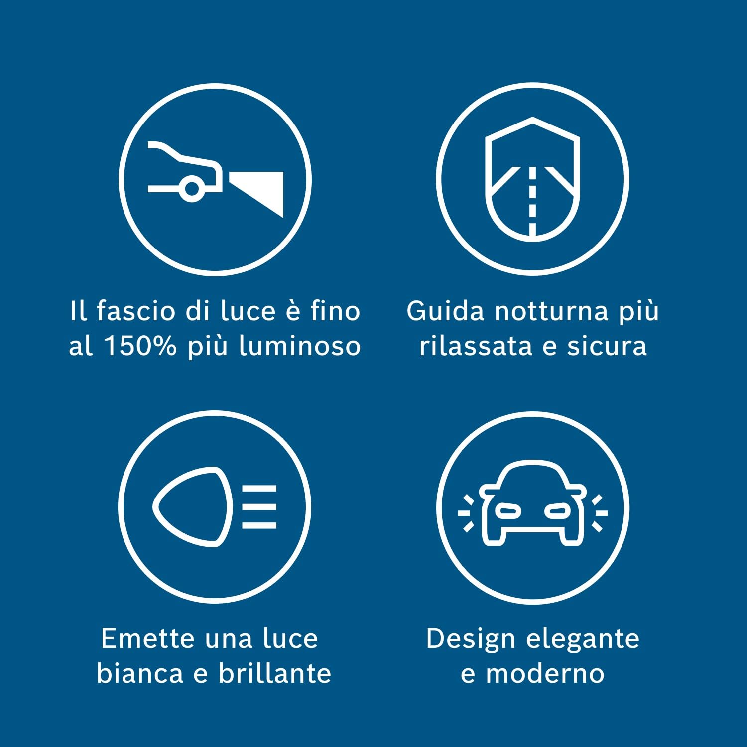 Bosch Lampadine e illuminazione 1987301430 lampadina H4 Plus 150 Gigalight 1 pezzo 12 V