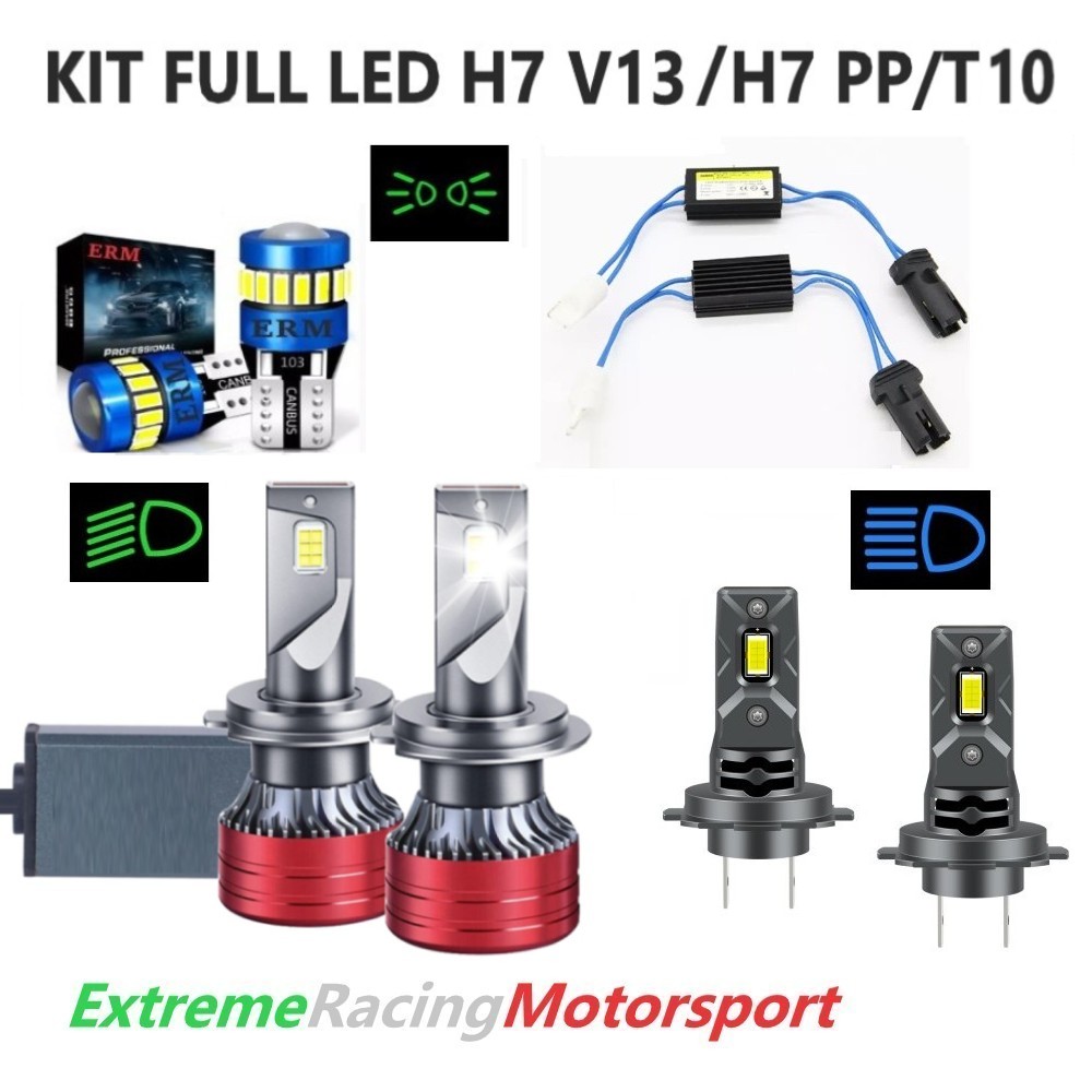 Xtreme Racing Kit Illuminazione LED T10 Decoder H7 V13 H7 PP lampade LED 6000K CANBUS