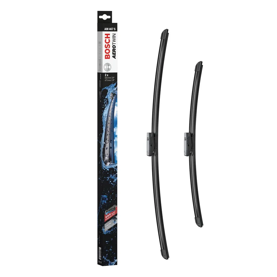 Bosch Spazzole tergicristallo Aerotwin Multi-Clip AM467S anteriori 2 pezzi flat blade