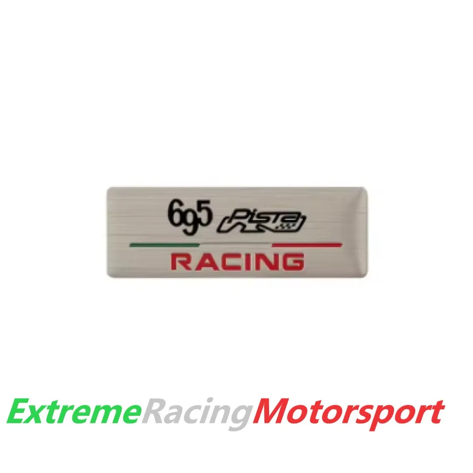 Xtreme Racing Decorazioni Auto e Adesivi Stemma Interno 695 Pista Racing adesivo alluminio 6,5 × 2,3 cm