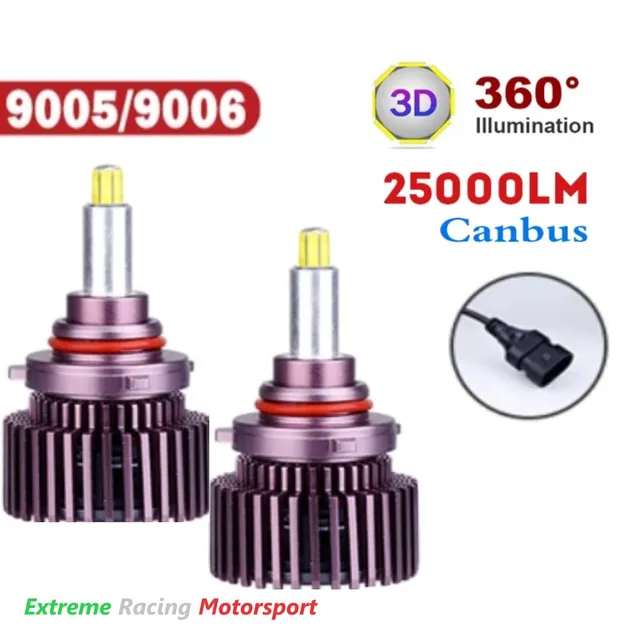 Xtreme Racing Lampadine LED ERM R9 360° HB3 9005 lampadine coppia 6000K