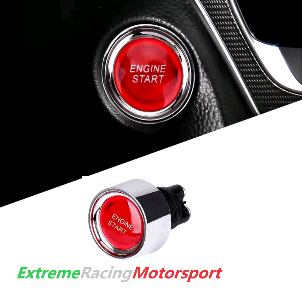 Xtreme Racing Decorazioni Auto e Adesivi Pulsante Engine Start 12V rosso foro 22 mm