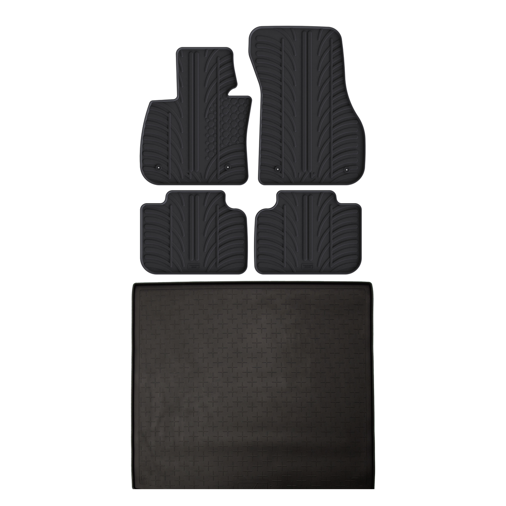 Travall Bundles BMW X1 (2015-2022) tappetini e vasca bagagliaio gomma