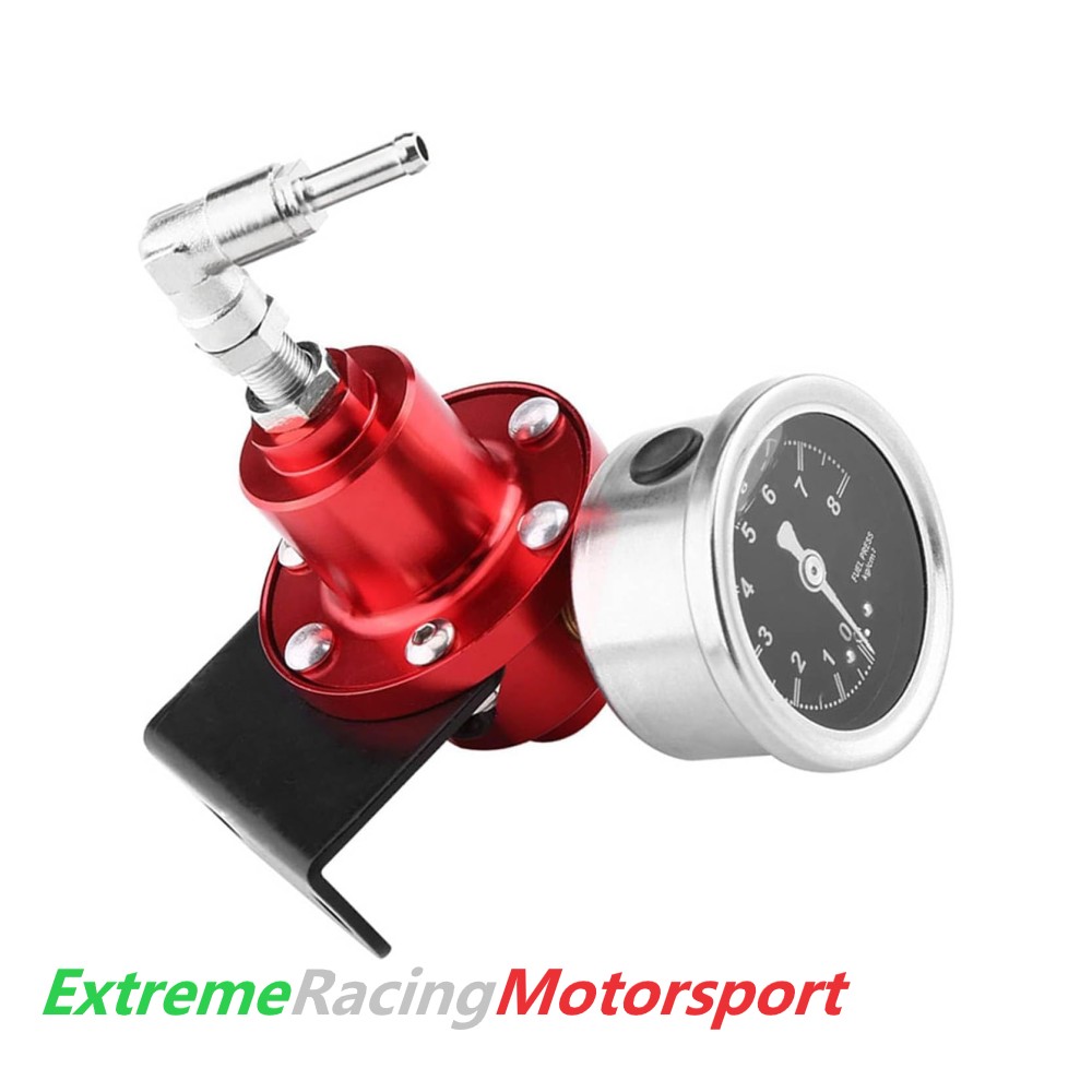 Xtreme Racing Impianto Carburante e Regolatori di Pressione Regolatore Pressione Benzina RED 0–8 bar
