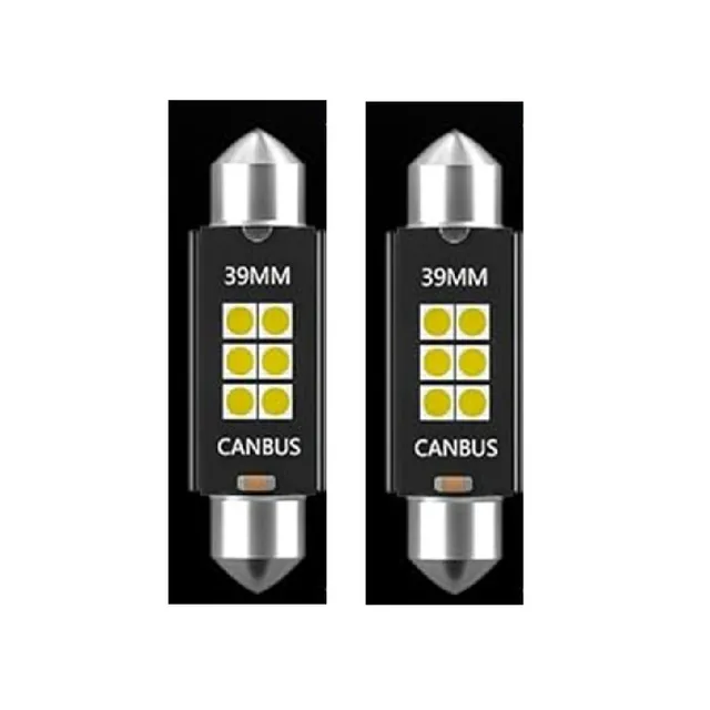 Xtreme Racing Lampadine LED Coppia C5W 39 mm ERM C5W-39 bianche CANBUS
