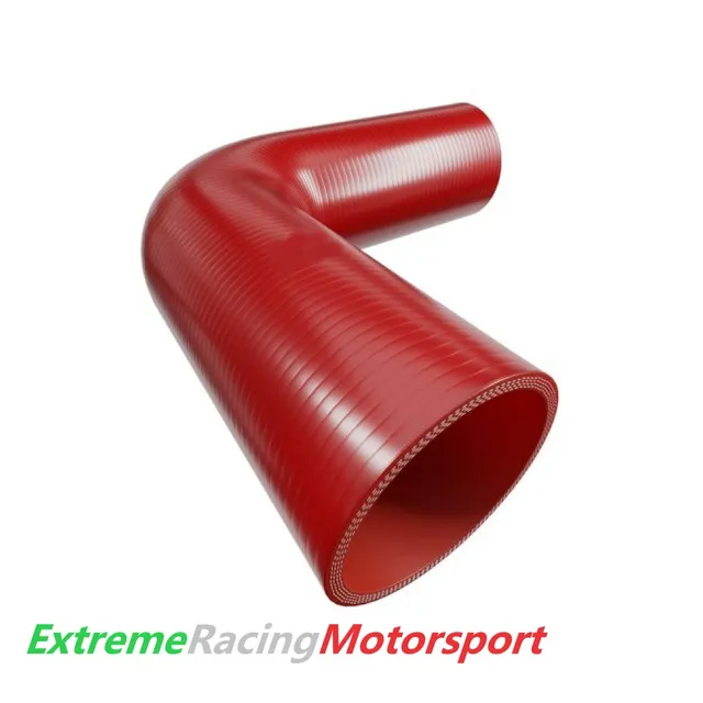 Xtreme Racing Curva Siliconica 90° ERM D. 60 mm ROSSO manicotto silicone rinforzato