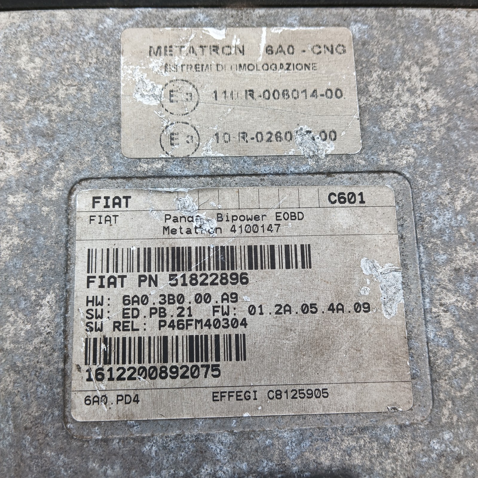 Pomili Centralina metano Fiat Panda 169 centralina metano 51822896