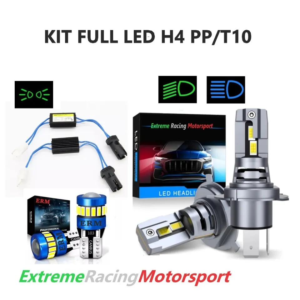 Xtreme Racing Kit Illuminazione LED T10/Decoder/H4 PP lampade 6000K