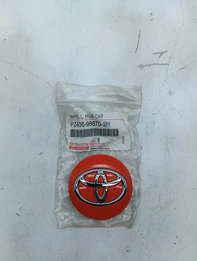 Pomili Altro auto tappi cerchio Toyota Aygo Yaris PZ406-98670-2H arancioni 4 pezzi