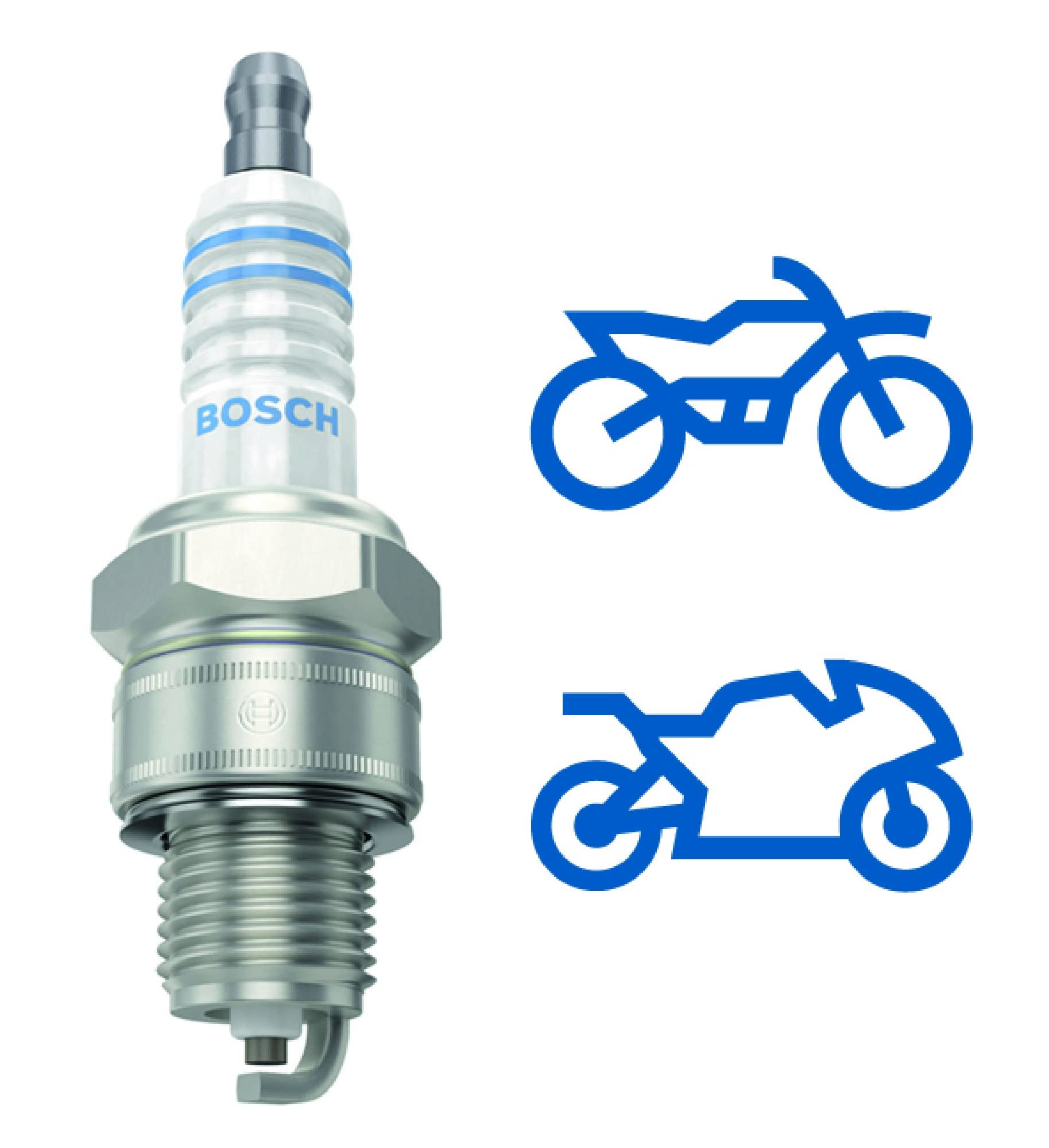 Bosch HCP Candele di accensione W8BC candela al nichel 1 pezzo