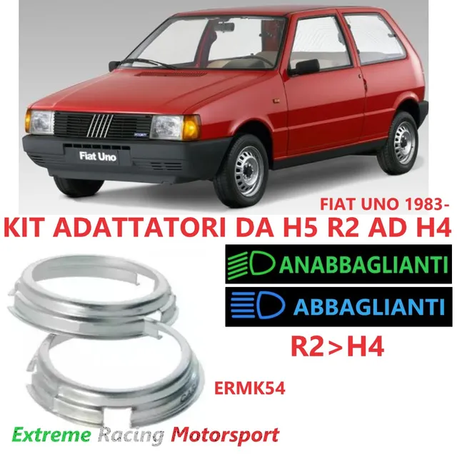 Xtreme Racing Accessori per Illuminazione LED ERMK54 adattatori H5-H4 coppia