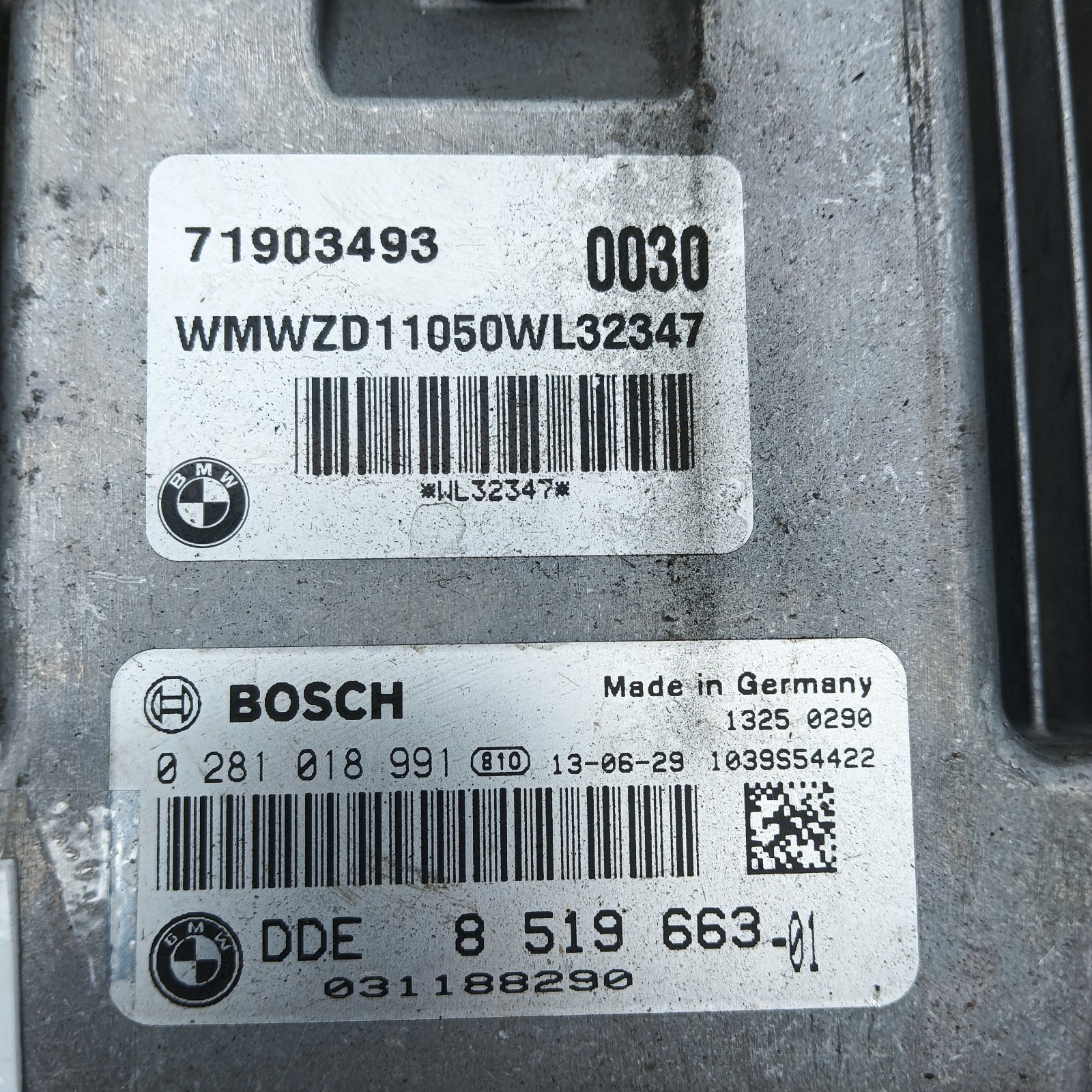 Pomili Motorini avviamento, alternatori, ECU e cavi Centralina motore Mini Cooper D R56 (2007-2014) ECU usata