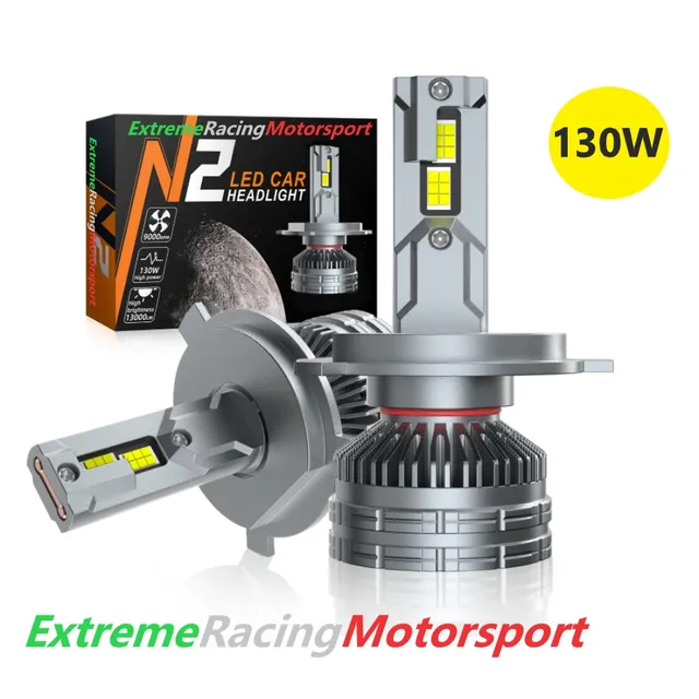 Xtreme Racing Lampadine LED Extreme Vision N2 130W H4 coppia 6000K