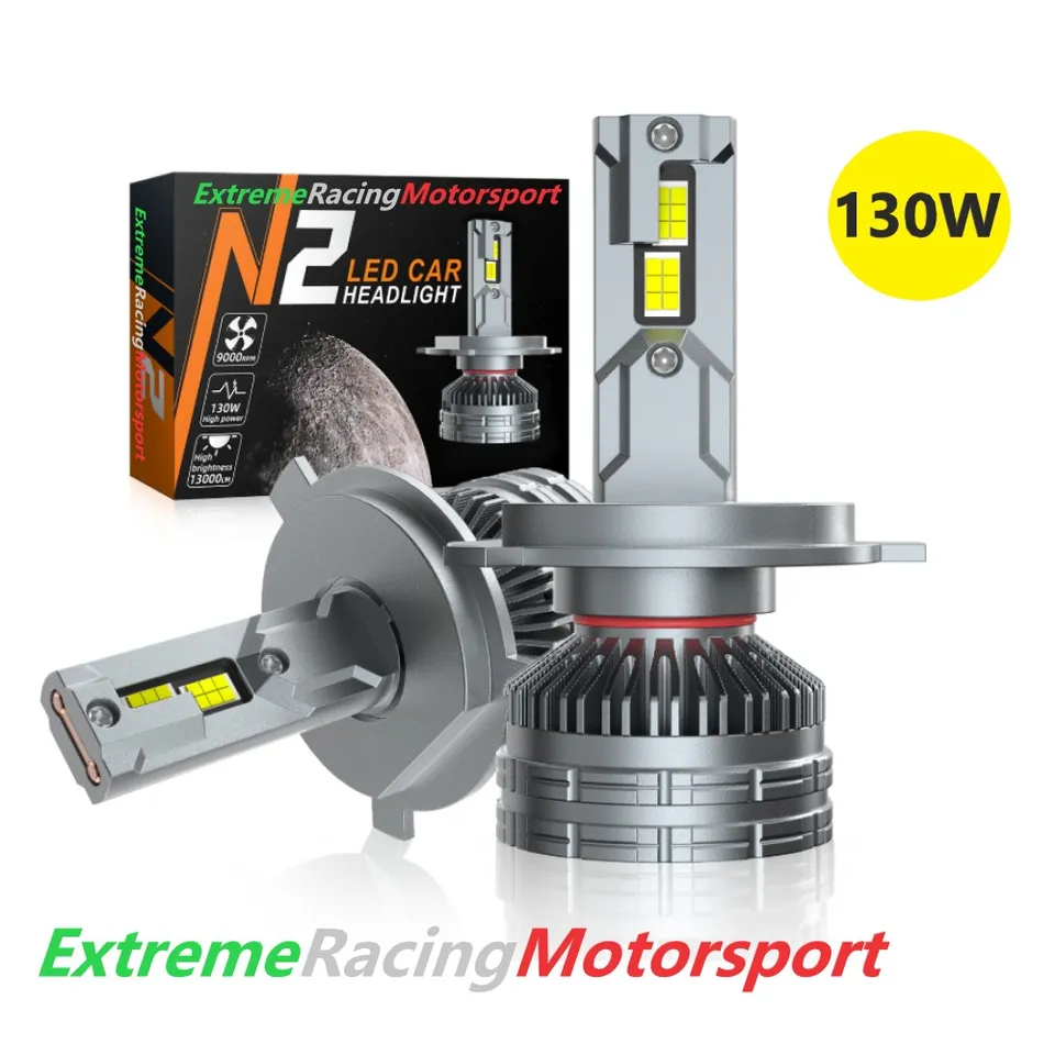 Xtreme Racing Lampadine LED Extreme Vision N2 130W H4 coppia 6000K