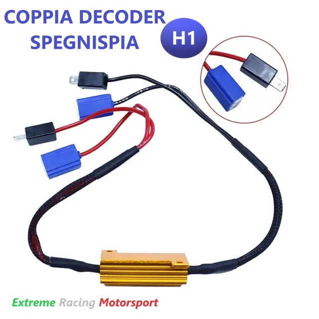 Xtreme Racing Accessori per Illuminazione LED ERM H1 Typ 2 decoder coppia plug & play