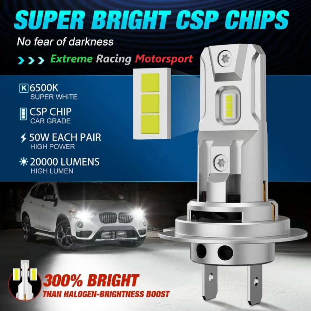 Xtreme Racing Lampadine LED ERM Z10 CPS H7 lampadine LED coppia 6500 K CANBUS