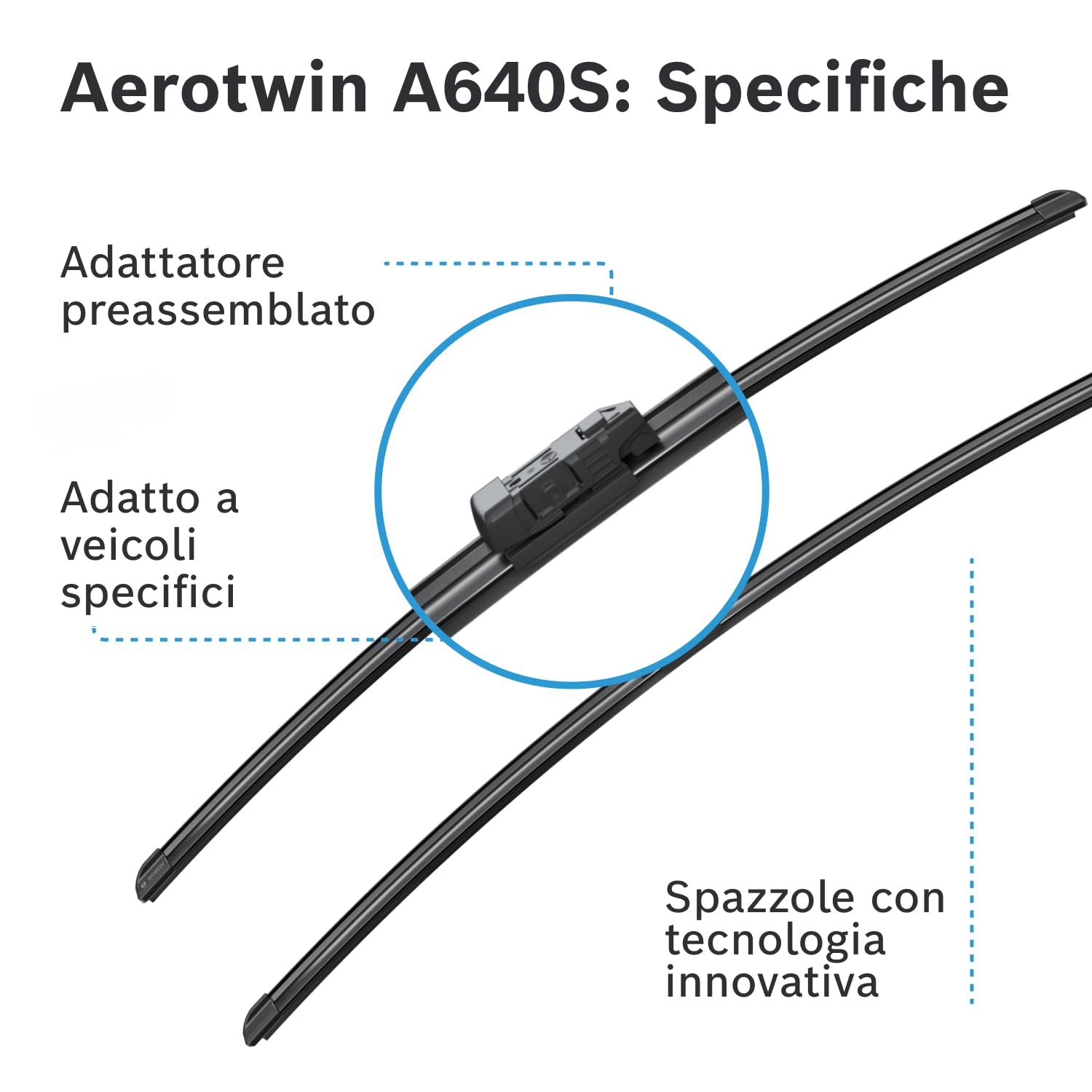 Bosch Aerotwin A640S 3397007640 spazzole tergicristallo 725 mm