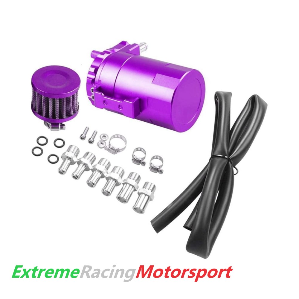 Xtreme Racing Filtri Olio e Carburante RVO Purple serbatoio recupero vapori olio alluminio